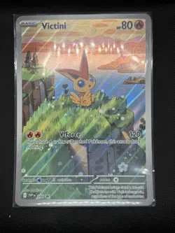 Pokemon Black Bolt White Flare Victini Promo #208 Illustration Rare Promo Jumbo - Image 3