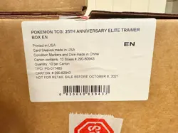 RARE NEW 2021 POKEMON CELEBRATIONS ELITE TRAINER BOX SLAB (10 PACK) - Image 5
