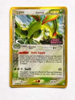 Flygon Delta Species 7/110 Pokemon Holon Phantoms Reverse Holo Rare Stamped - Image 1