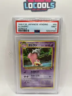 Pokemon Japanese Pocket Monsters Vending Series 3 #80 Slowbro PSA 9 Mint - Image 1