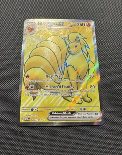 Pokemon TCG Ninetales ex 186/165 Sv: Scarlet & Violet 151 Ultra Rare Near Mint - Image 2