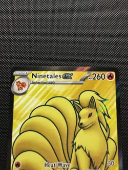 Pokemon TCG Ninetales ex 186/165 Sv: Scarlet & Violet 151 Ultra Rare Near Mint - Image 3