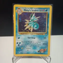 Misty's Seadra Prerelease promo (HP) 009/132 Wotc pokemon vintage holo gym heros - Image 1