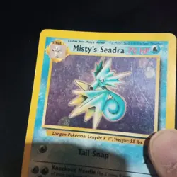 Misty's Seadra Prerelease promo (HP) 009/132 Wotc pokemon vintage holo gym heros - Image 4