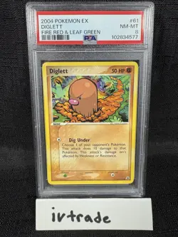 2004 Pokemon Ex Fire Red & Leaf Green 61/112 - PSA 8 NM-MT - Image 1