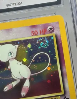 2000 WOTC Pokemon League Mew 9 Black Star Promo Holo Foil SWIRL CGC 8.5 NM/Mint+ - Image 2