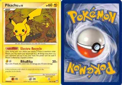 Pikachu 94/123 Common Mysterious Treasures Pokemon LP - Image 3