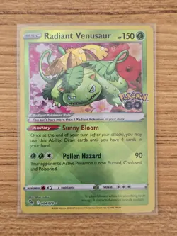 Radiant Venusaur 004/078 Pokemon GO Holo - Image 1