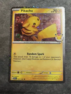 SWIRL Pikachu (Pokemon Day 2026) 051/162 Cosmo Holo Near Mint - Image 1