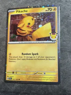 SWIRL Pikachu (Pokemon Day 2026) 051/162 Cosmo Holo Near Mint - Image 2
