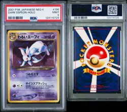 Dark Espeon Japanese Neo 4 Holo #196 Psa 9 2001 Pokemon No. 196 - Image 3