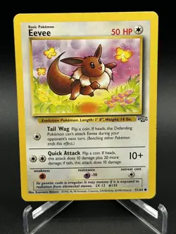 Pokemon TCG Eevee Flareon Jolteon Vaporeon Jungle Set Vintage LP-HP - Image 2