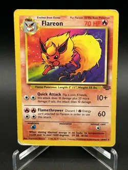 Pokemon TCG Eevee Flareon Jolteon Vaporeon Jungle Set Vintage LP-HP - Image 4