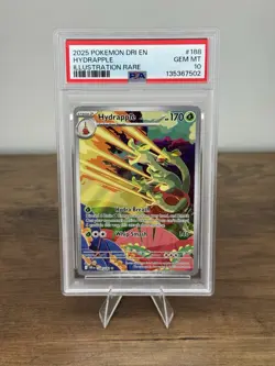 PSA 10 Hydrapple Pokemon Destined Rivals #188 Illustration Rare Gem Mint - Image 1