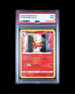 Pokemon PGO 010/078 - Pokemon GO Charizard Holo Rare - PSA 9 - Image 1