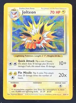 1999 Pokemon Jungle #4/64 Jolteon - Image 1