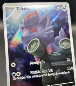 Zorua 075/064 Shrouded Fable Illustration Rare Full Art Holo Pokemon TCG NM/M - Image 3