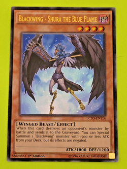 Yu-Gi-Oh Blackwing - Shura the Blue Flame 1st Edition Ultra Rare LC5D-EN114 Play - Image 1