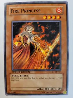 Limited Edition - Yugioh Gold Series 1 - GLD1-en005 Fire Princess LP - Image 1