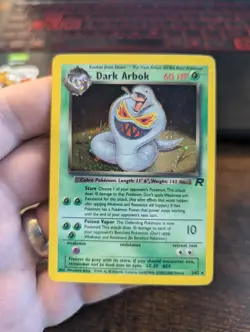 Pokemon Dark Arbok TCG Team Rocket Holo Card 2/82 Near Mint - Image 1