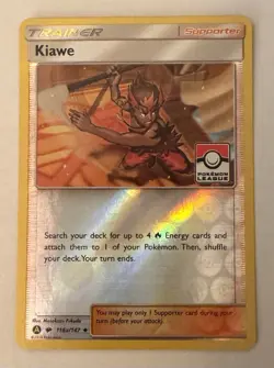 Kiawe - (Pokemon League) 116A/147 League & Championship Cards Reverse Holo - Image 1