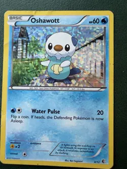 Pokemon Oshawott 004/012 McDonald's 2011 Promo Holo Basic Water Pulse TCG Card - Image 1
