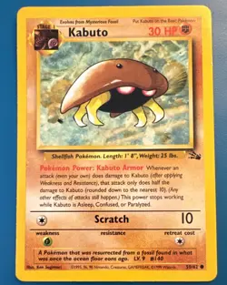 Kabuto 50/62 – Fossil Set (1999) – Pokemon Card – WOTC - Image 1