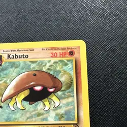 Pokemon Card Kabuto 50/62 Gold W Stamp Promo Fossil Promo WOTC - Image 3