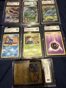 Pokemon TCG Slabs 10 Graded Cards - Image 3