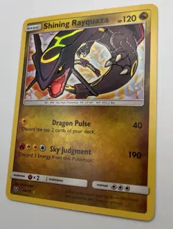 Pokemon Shining Rayquaza Holo Shiny Rare Shining Legends 56/73 120 HP Basic Card - Image 2