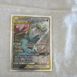 Pokemon TCG Celebi & Venusaur GX TAG TEAM Promo SM167 Holo Card Stock Card - Image 1