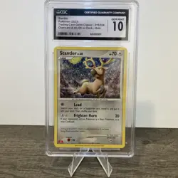 Pokemon Stantler Trading Card Game Classic 016/034 Holo CGC 10 English 2023 - Image 1
