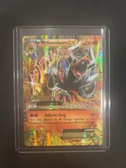 Pokemon TCG Mega-Houndoom-EX Holo Rare Card Breakthrough 22/162 - Image 1