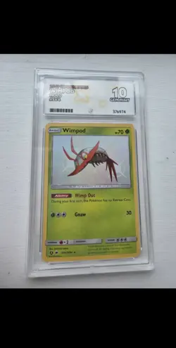 ACE 10 POP 4 Wimpod SV4/SV94 Hidden fates shiny vault Pokemon TCG graded card - Image 1