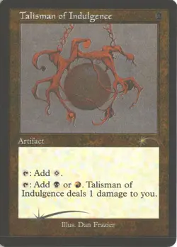 MTG Talisman Of Indulgence (1054) *Etched Foil* Secret Lair: Dan Frazier MT/NM - Image 1