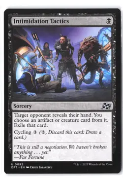 MTG Intimidation Tactics 92 DFT Normal NM - Image 1