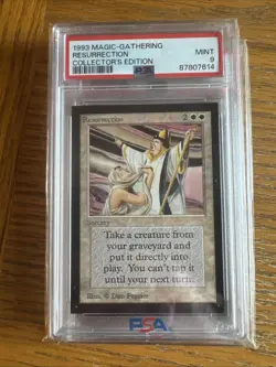 1993 WOTC MtG Resurrection CE Rare Magic: the Gathering PSA 9 - Image 1