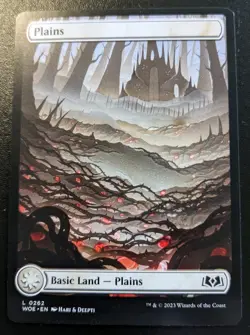 Plains (Full Art) 0262 WOE Land Wilds Of Eldraine Magic: The Gathering - Image 1