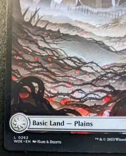 Plains (Full Art) 0262 WOE Land Wilds Of Eldraine Magic: The Gathering - Image 4