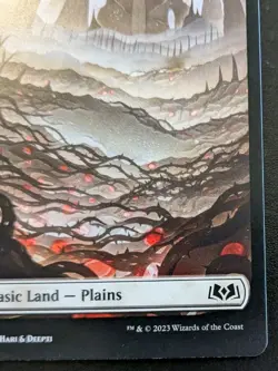 Plains (Full Art) 0262 WOE Land Wilds Of Eldraine Magic: The Gathering - Image 5