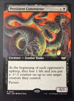 MTG Persistent Constrictor 0052 Extended Art Regular Rare Commander DSK NM - Image 1