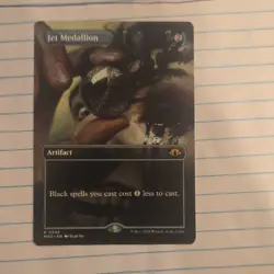 Jet Medallion Modern Horizons 3 Regular Artifact Wizards English - Image 1