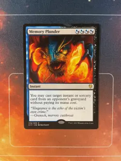Memory Plunder - Commander 2017 - Magic the Gathering - MTG - Image 1