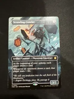 MTG / Scrawling Crawler / FDN / #0354 / Regular (Borderless) / Rare / NM - Image 1