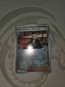 Team Rocket's Giovanni STAFF stamped Pokemon Regional Championship DRI 174/182 - Image 3