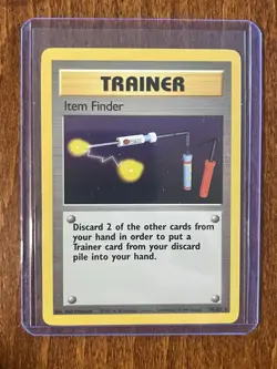 [NM] 2000 Pokemon Base Set Item Finder Trainer 74/102 Rare - Image 1