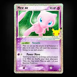 Mew ex 88/92 Celebrations: Classic Collection Holo Pokemon TCG NM - Image 1