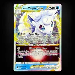 Alolan Vulpix VSTAR 034/195 Swsh12: Sword & Shield - Silver Tempest Holo Pokemon - Image 1