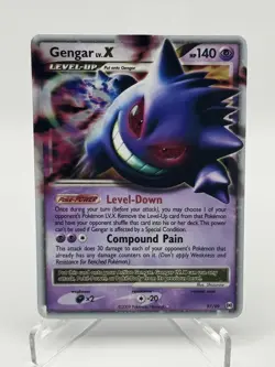Pokemon Gengar LV X 97/99 Arceus Holo LP Rare Unlimited 2009 Nintendo - Image 1
