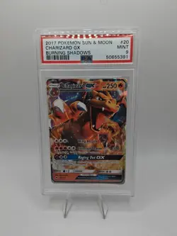 POKEMON BURNING SHADOWS CHARIZARD GX HOLO FOIL PSA 9 MINT - Image 1